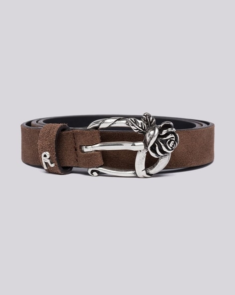 Buy Brown Suede Belt Online In India -  India