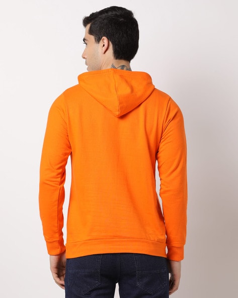 Orange cheap pullover hoodie