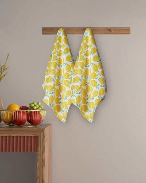 Yellow kitchen towel best sale sets