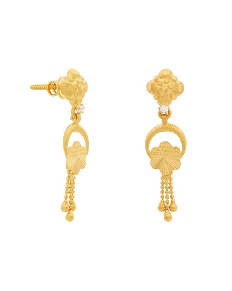 Rainy Day Dangle Gold Earrings Online Jewellery Shopping India | Yellow Gold  14K | Candere by Kalyan Jewellers