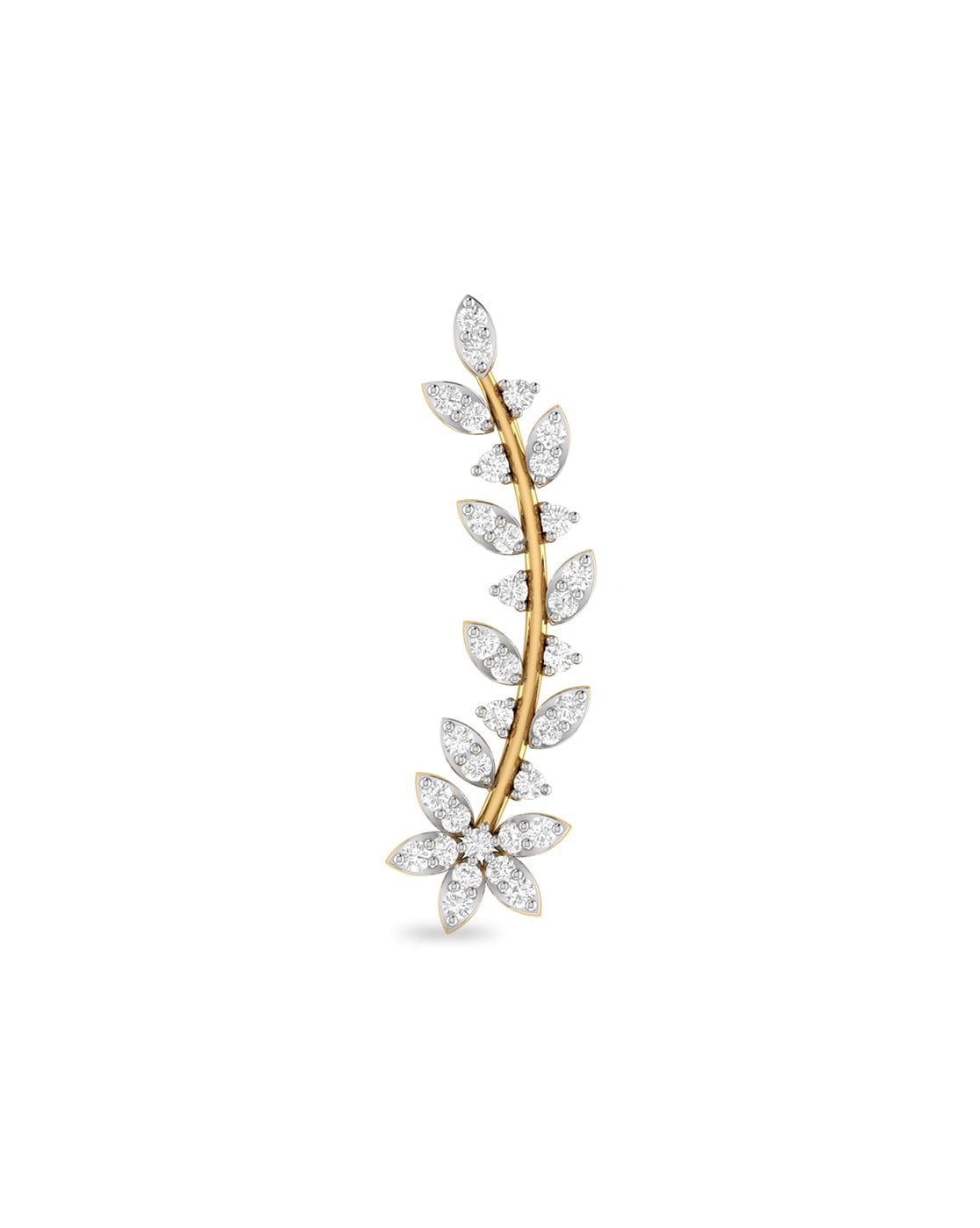 Buy Ferna Shine Diamond Ear Cuffs Online | CaratLane