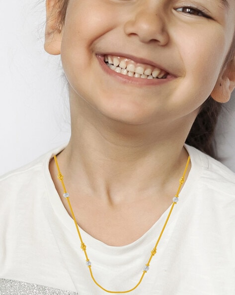 Gold chain models on sale for baby girl