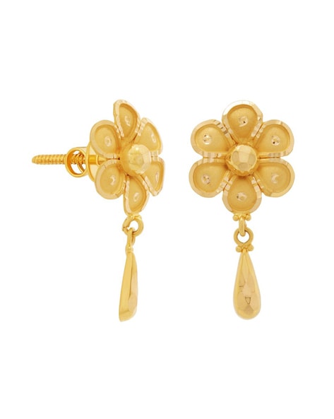WHP Jewellers 22k (916) Yellow Gold Drop Earrings : Amazon.in: Fashion