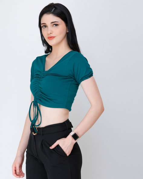 Buy Teal Tops for Women by CATION Online