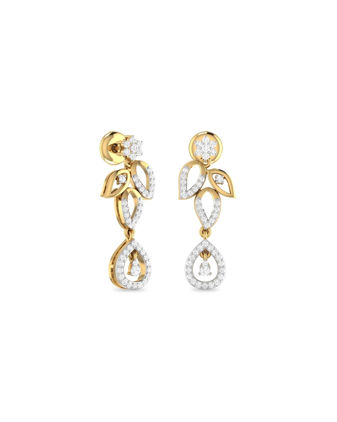 Buy Mens Stud Diamond Earrings CZ 18K Gold Diamond Earrings 925 Online in  India  Etsy