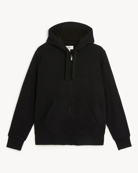 Black zip cheap hoodie mens