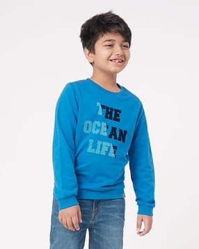 ed-a-mamma Typographic Print Sustainable Round-Neck Sweatshirt-picture-37