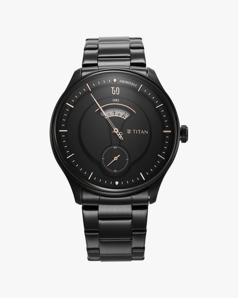 Titan full hot sale black watch