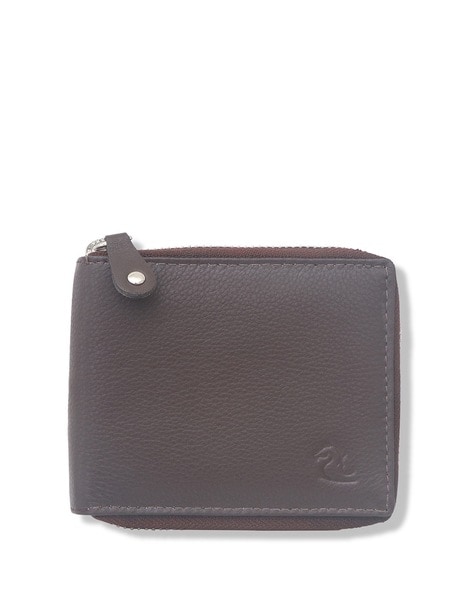 Buy Men Grey Textured Leather Wallet Online - 415267 | Peter England