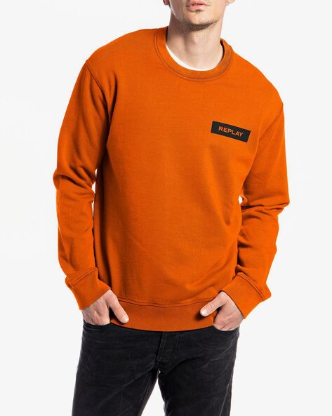 Buy Light Orange Sweatshirt & Hoodies for Men by REPLAY Online