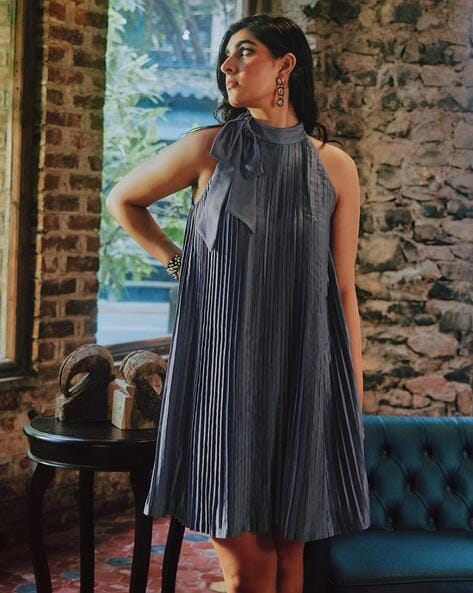 Accordian pleat dress best sale