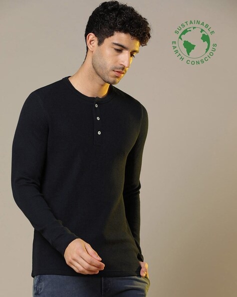 Buy Navy Blue Tshirts for Men by ProEarth Online 