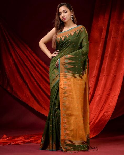 Sarees | Brown Saree With Offer Only Today #100 Rupees Off | Freeup