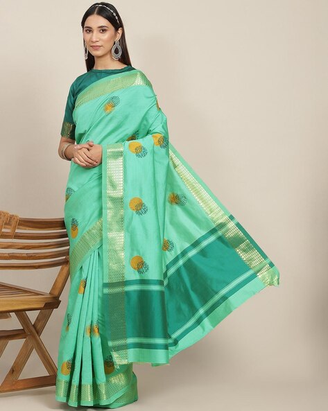 Buy White Sarees for Women by GLORYANCE Online | Ajio.com