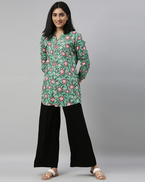 Buy Black Trousers & Pants for Women by Go Colors Online