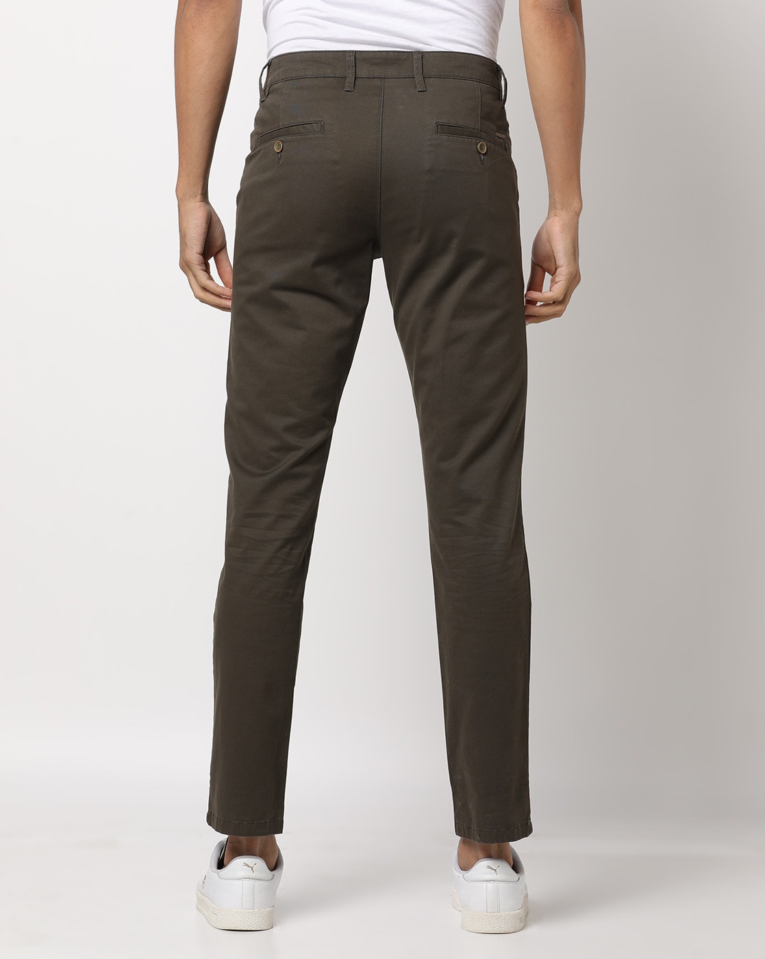 Buy Olive Green Trousers & Pants for Men by JOHN PLAYERS Online