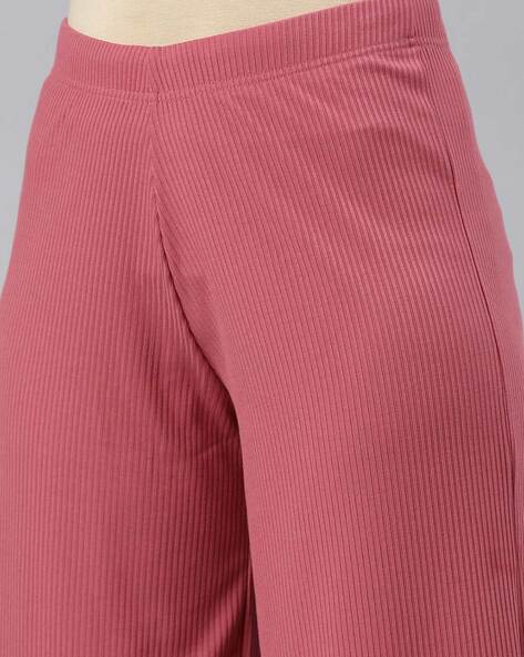 GO COLORS Mid Rise Trousers M (Baby Pink) in Vadodara at best