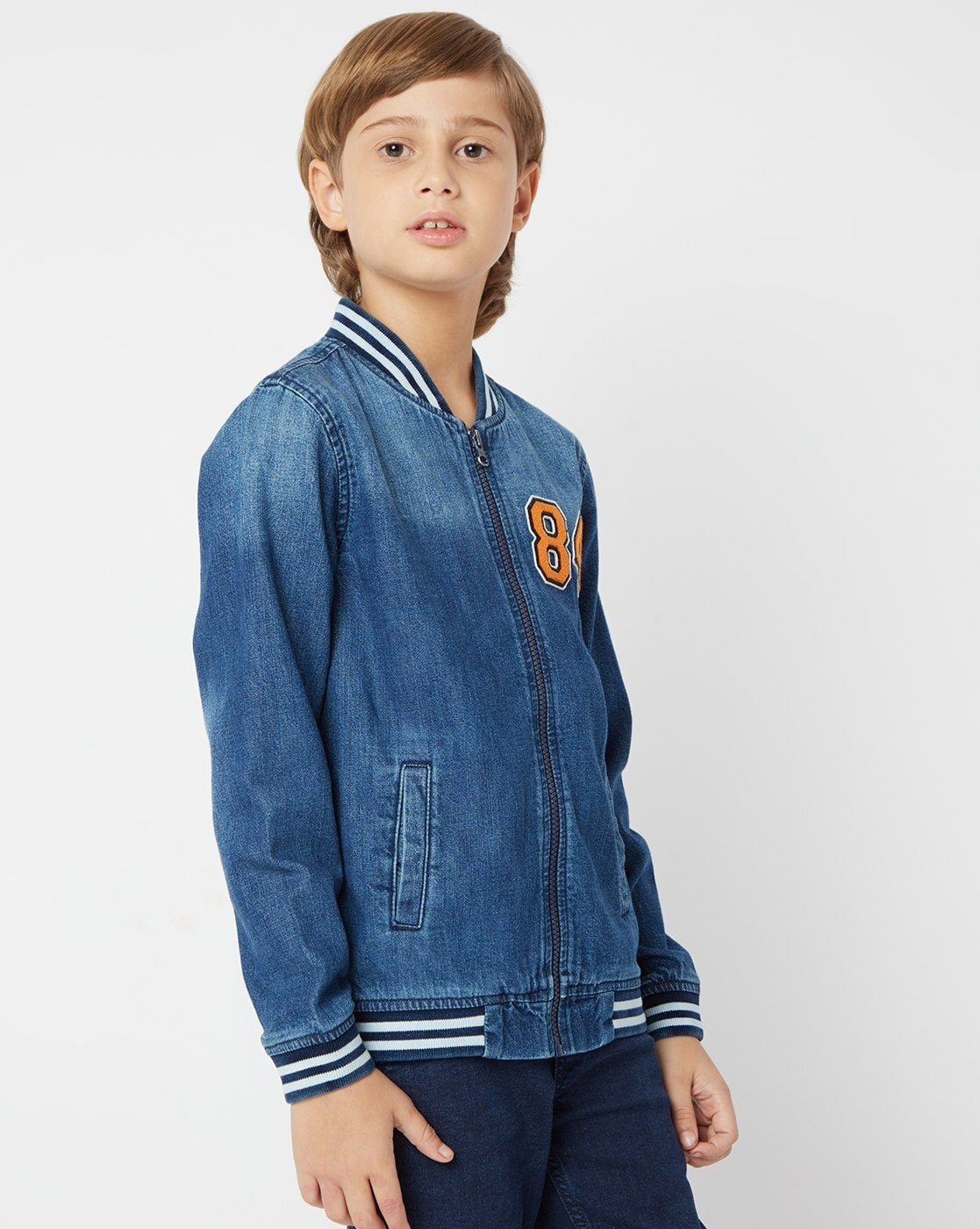 Denim bomber jacket | MANGO