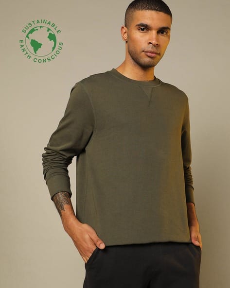 Organic Cotton Crew-Neck Sweatshirt