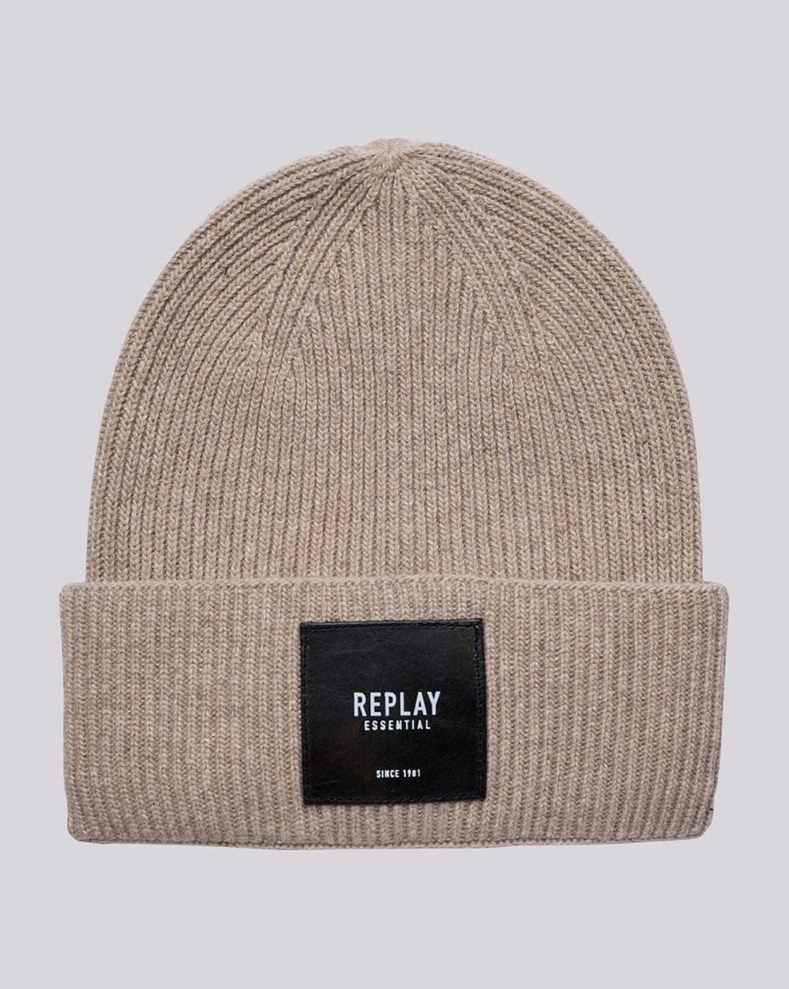 REPLAY Men Cable Knit Beanie For Men (Grey, OS)