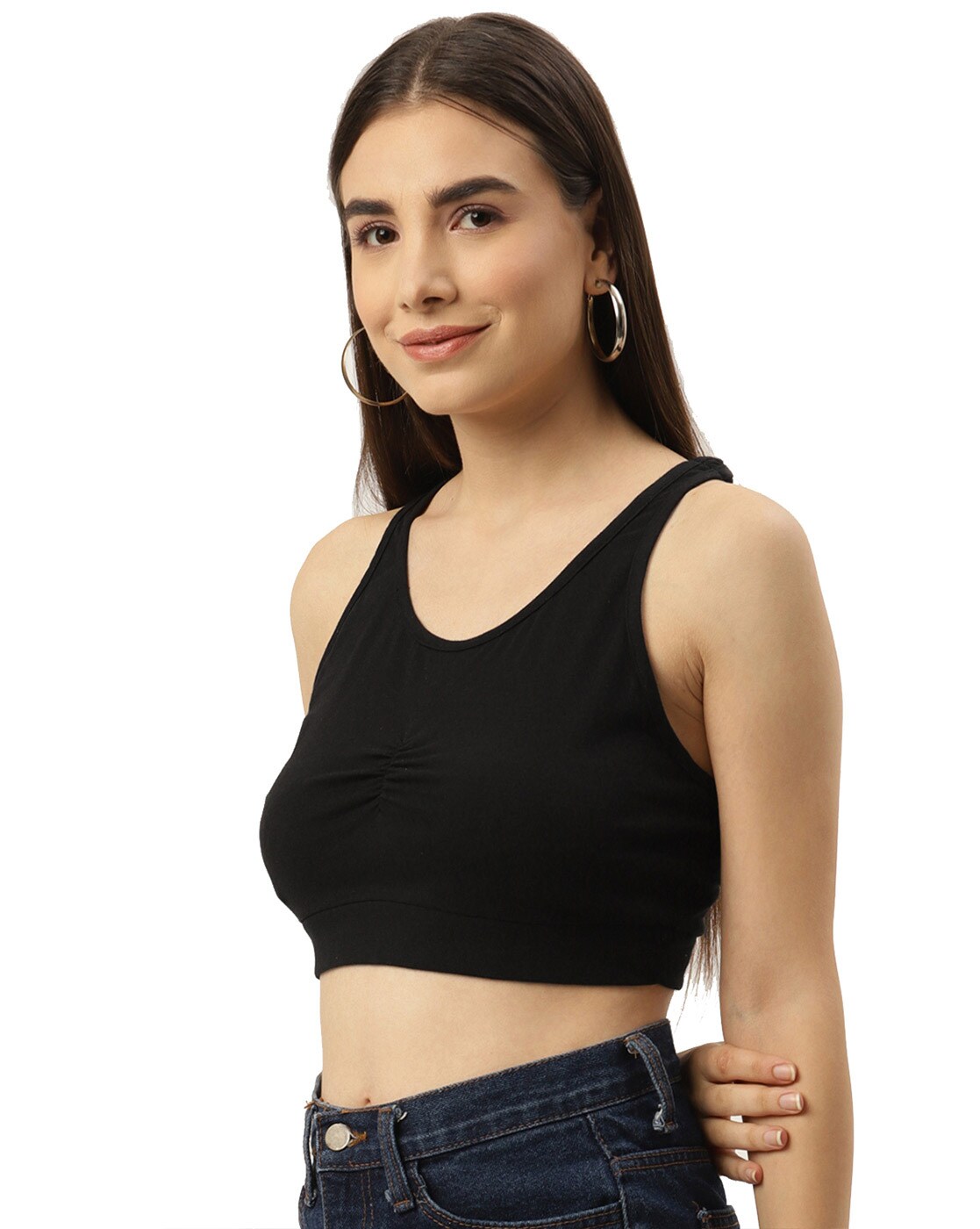 Buy Black Tops & Tshirts for Women by Besiva Online