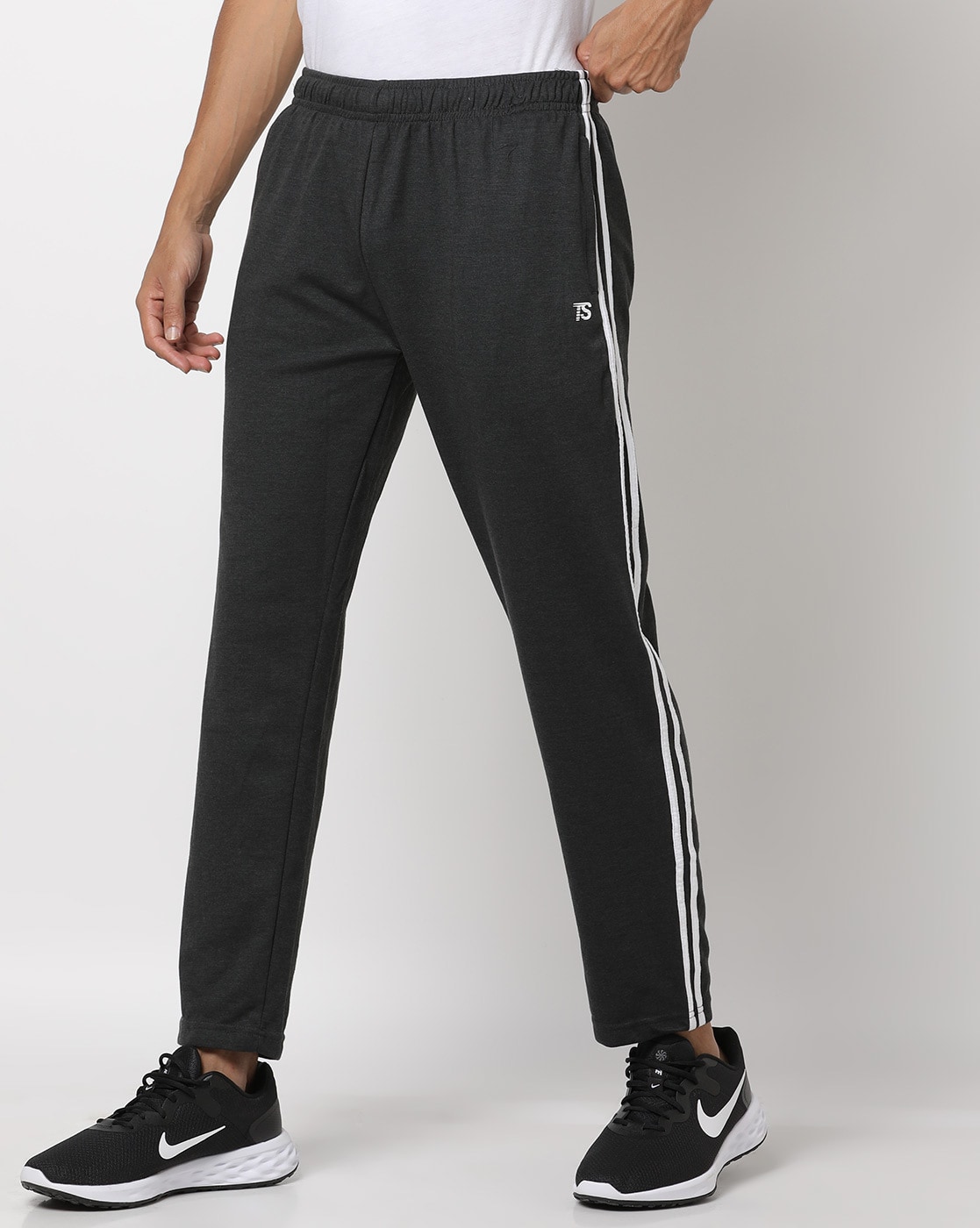 Buy Charcoal Grey Track Pants for Men by Teamspirit Online  Ajiocom