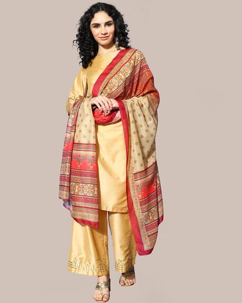 Printed Traditional Dupatta Price in India