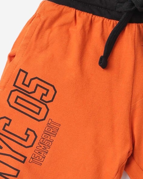 Orange hotsell jogger shorts