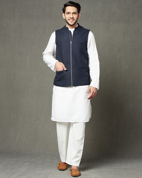 Buy MODI JACKET Mandarin Collar Woolen Nehru Jacket - Nehru Jackets for Men  22336412 | Myntra