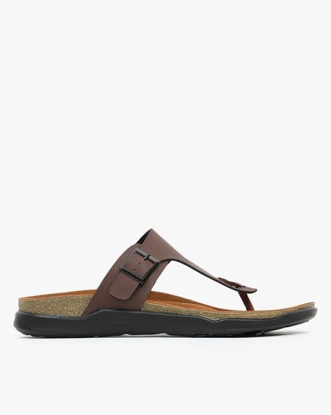 Buy ID Tan Mens Leather Thong Sandals | Shoppers Stop