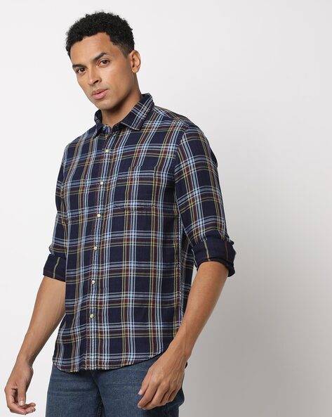 Buy Blue Shirts for Men by DNMX Online