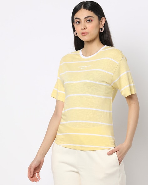 Teamspirit Striped Crew-Neck T-Shirt