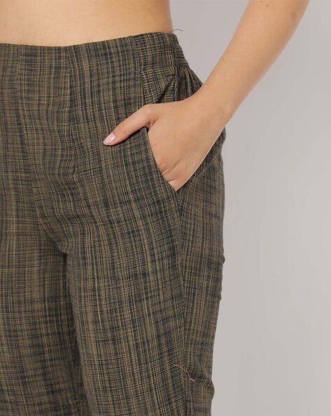 90s Orange Check Pants W29 High Waist Checked Trousers Womens S M Made in  France Retro Plaid Pants M High Rise Grunge Trousers Tartan Pants - Etsy