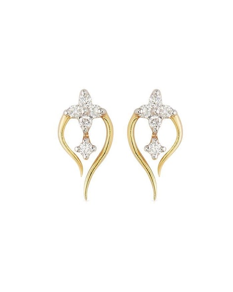 Diamond Gold Stud Earring 10k Bangkok Gold 1 Pair | Lazada PH-sgquangbinhtourist.com.vn