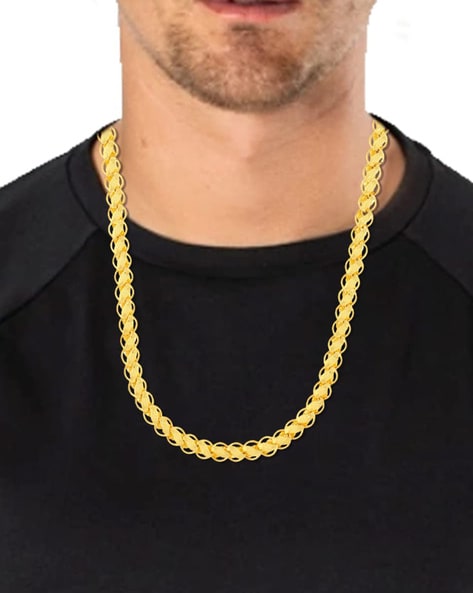 Yellow gold sale chain mens