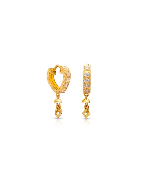Latest Gold Diamond Earring Designs Online India  Augravcom