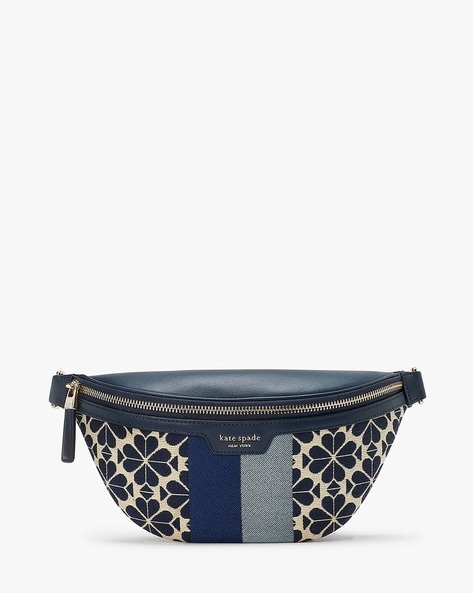 Buy KATE SPADE Flower Jacquard Stripe Medium Belt Bag | Black Color Women |  AJIO LUXE