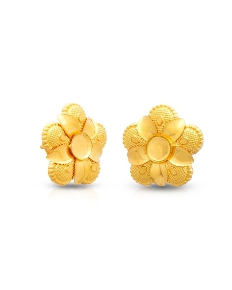 Buy Yellow Gold Earrings for Women by Whp Jewellers Online