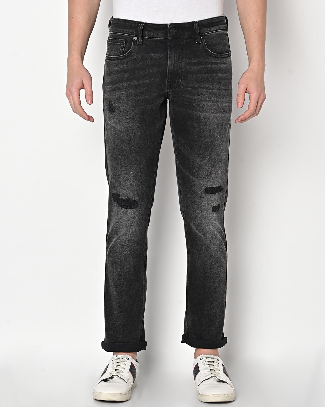 Black Ripped Skinny Jeans (3122286) | Hemisphere