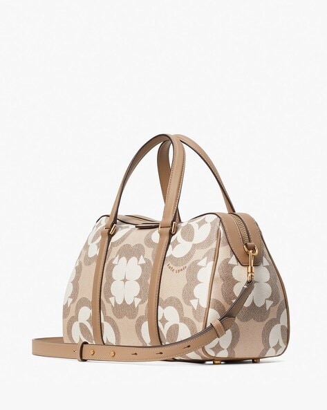 Spade Flower Monogram Eleanor Medium Satchel