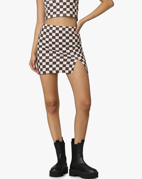 Off white 2025 plaid pencil skirt