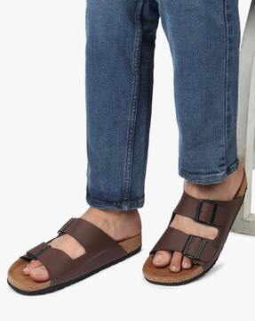 Brown Mens Office Wear Leather Sandal, Size: 6 & 9 at Rs 700/pair in Agra-thephaco.com.vn