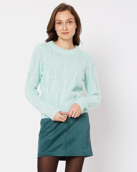 Buy Mist Green Sweaters & Cardigans for Women by Vero Moda Online