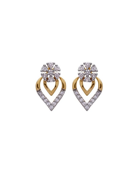 Certified 14K Yellow Gold Medium Pave Round Diamond Hoop Earrings 2.75 ct.  tw. (J-K, I1-I2), 0.75 inch - DiamondStuds.com