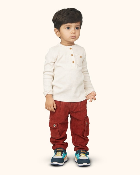 Buy White & Maroon Sets for Boys by ZALIO Online 