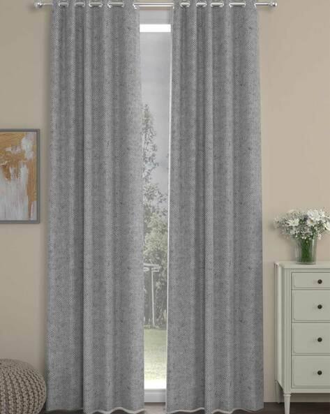 Rosarahome Set of 2 Checked Door Curtains