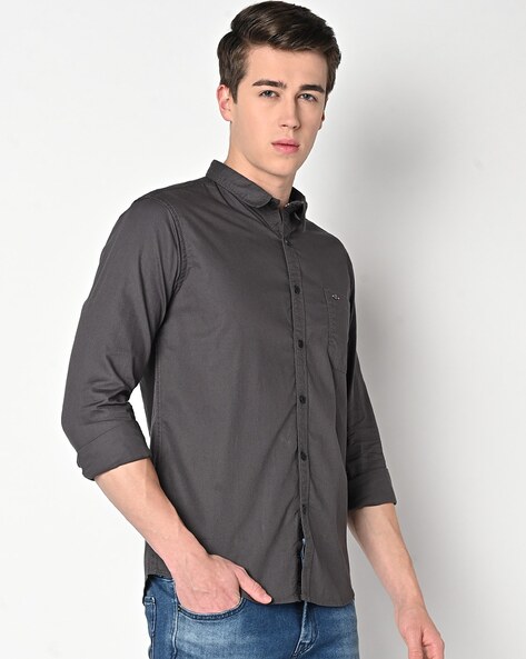 Shirt with Patch Pocket