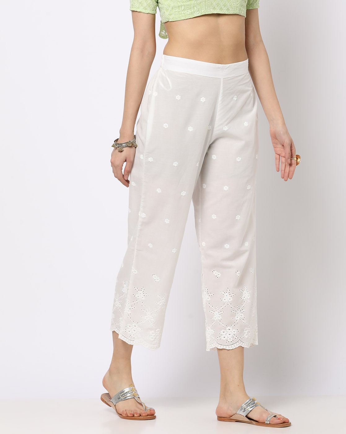 Buy Gold-Toned Pants for Women by AVAASA MIX N' MATCH Online | Ajio.com