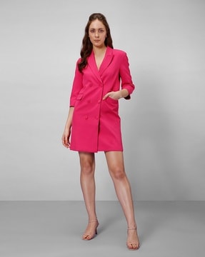 Vero moda double store breasted utility blazer dress