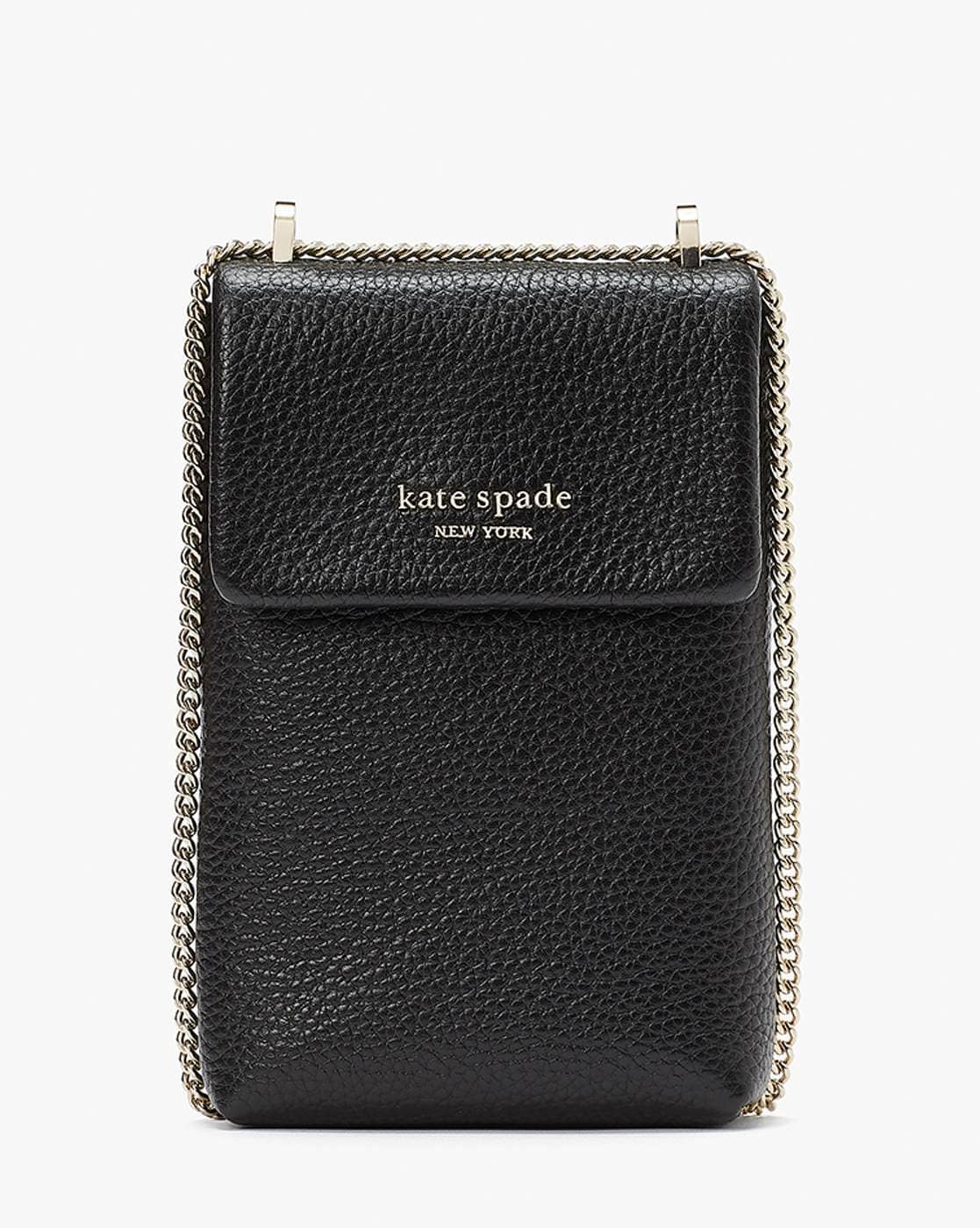 Kate Spade Black Leather Phone Case / Wallet